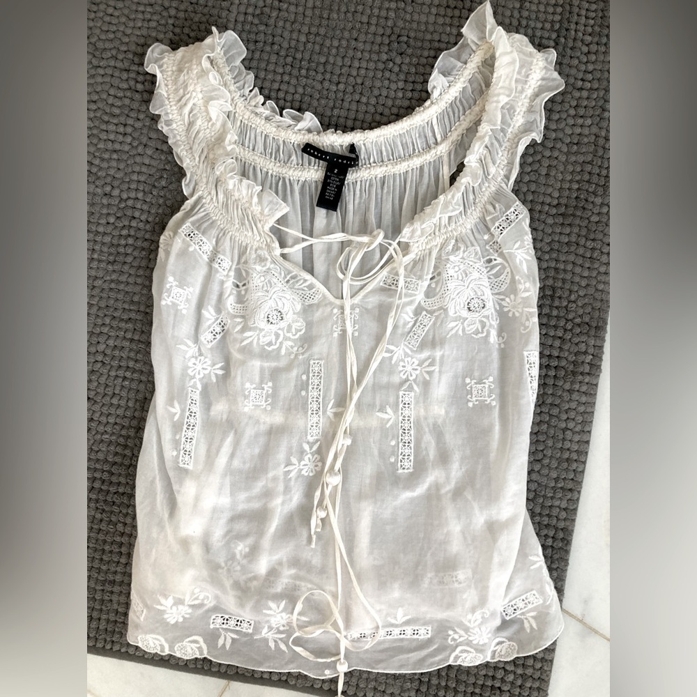 Gorgeous Robert Rodriguez top size 2 - semi sheer